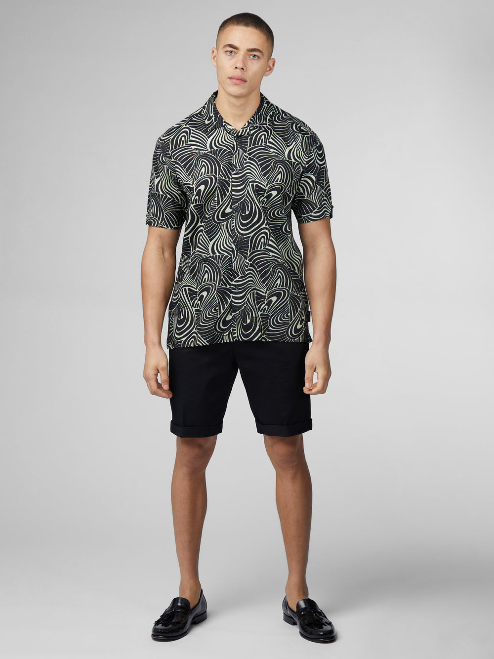 Chemises Ben Sherman B by Ben Sherman Psychedelic Swirl Print Menthe | RFK-23142142